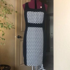 Laundry By Shelli Segal Black and White Dress